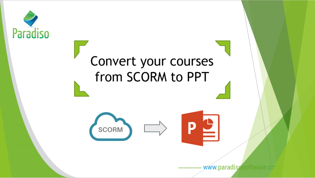 Как конвертировать powerpoint в scorm